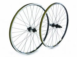 Tru-build Wheels Ruedas de bicicleta de montaña Tru-build Wheels RGH861 - Rueda delantera para bicicleta (26 pulgadas), color plateado