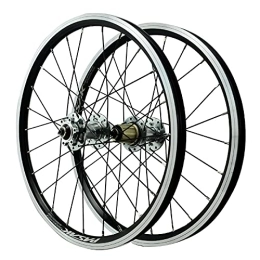 TYXTYX Ruedas de bicicleta de montaña TYXTYX Juego de ruedas de freno en V de 20 pulgadas, aleación de aluminio para bicicleta, híbrido / montaña, rueda de liberación rápida, 24 agujeros para 7-12 velocidades (tamaño : 20 pulgadas)