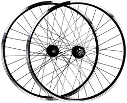 SJHFG Ruedas de bicicleta de montaña Wheelset 26 27.5 29"Mountain Bike Wheelset, Ruedas de Bicicleta 32 Hoyos Hub QR Freno de Disco v Freno MTB Rim por 7 / 8 / 9 / 10 / 11 / 12 Cassette de Velocidad Road Wheel (Color : Black, Size : 29inch)