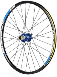 YSHUAI Ruedas de bicicleta de montaña YSHUAI Double Wall Racing MTB Rim QR - Rueda trasera para bicicleta (26 / 27, 5 pulgadas, freno de disco 32H 8 9 10 11 Speed), color azul, tamaño 27.5inch