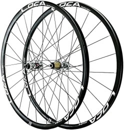 ZECHAO Repuesta ZECHAO Mountain Bike Wheelset 26 / 27.5 / 29 Pulgadas, aleación de Aluminio Rim 24H Disco Frake a través de los Ejes Ruedas traseras Delanteras Fit 8 9 10 11 12 Cassette de Velocidad Wheelset (Color :