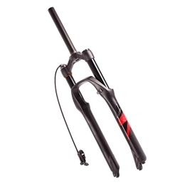 QFWRYBHD Tenedores de bicicleta de montaña 26 27.5 29inches MTB Suspension Tenedor de control de aire / alambre bicicleta de montaña tenedor de aleación de aluminio de 140 mm Regulación del rebote punto muerto Función ( Color : Red , Size : 26