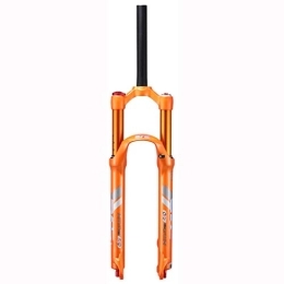 aiNPCde Tenedores de bicicleta de montaña aiNPCde Horquilla de Suspensión Bicicleta de Montaña 26 / 27, 5 Pulgadas, Aleación de Magnesio Cámara de Aire Doble con Ajuste de Amortiguación Horquilla de Aire MTB (Color : Orange, Size : 26)