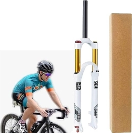 MAXCBD Tenedores de bicicleta de montaña Ajuste de rebote de horquilla de bicicleta de montaña de aleación de magnesio, horquilla delantera de suspensión de aire, recorrido de 100 mm, StraightPipeManual ( Color : StraightPipeManual , Size :