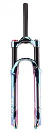 MTTKTTBD Tenedores de bicicleta de montaña Amortiguador de Horquilla de Bicicleta MTB de 27, 5 Pulgadas, aleación de Aluminio de 29 Pulgadas, Horquillas de Tubo Recto de 1-1 / 8 Pulgadas, Recorrido de 120 mm(Size:27.5 Inch)