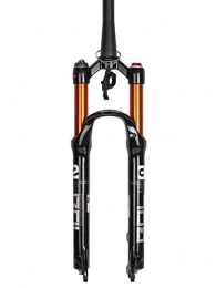AWJ Tenedores de bicicleta de montaña AWJ Horquilla de suspensión para Bicicleta de montaña de 26 / 27, 5 / 29 '', Freno de Disco, Horquillas de Aire QR MTB de 9 mm, Recorrido de 100 mm, 1-1 / 8, 1-1 / 2 '', Bloqueo Manual / rem