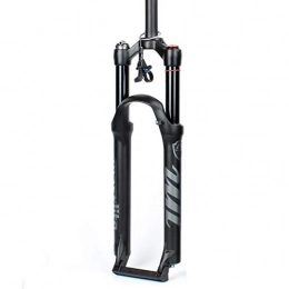 NOLOGO Tenedores de bicicleta de montaña Bicicleta Horquillas de suspensin de Bicicleta 26 Pulgadas 27.5", Tubo Recto Rebote amortiguado Aire Horquilla Delantera Amortiguador MTB Recorrido 120mm Negro (Color : A, Size : 29 Inch)
