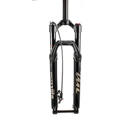 GYWLY Tenedores de bicicleta de montaña GYWLY 26 / 27.5 / 29 Pulgadas Bicicleta de Montaña Suspensión Neumática Horquilla Delantera 1-1 / 8" Viaje 100mm 220 28.6mm Remoto Cerradura Tubo Recto (Color : Black, Size : 26in)