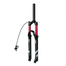 AWJ Tenedores de bicicleta de montaña Horquilla de Aire Amortiguador de Bicicleta Horquilla de Aire, 26 / 27.5 / 29 Pulgadas, 130 mm de Recorrido 1-1 / 8"Control de Cable Ajuste de Rebote 9 mm QR para MTB BIKEe Accesorios