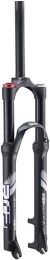 JKAVMPPT Tenedores de bicicleta de montaña Horquilla de suspensión for bicicleta de montaña de 26 / 27, 5 / 29 pulgadas, horquilla de aire de viaje de 110mm for MTB, freno de disco, horquilla delantera de 1-1 / 8, bloqueo Manual de 9mm ( Color : Bla