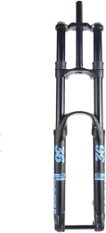 BUNIQ Tenedores de bicicleta de montaña Horquilla de suspensión for Bicicleta de montaña de Descenso, 27, 5, 29 Pulgadas, DH MTB, Horquilla neumática, Recorrido de 160mm (Color : BLU, Size : 27.5inch)