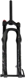 JKAVMPPT Tenedores de bicicleta de montaña Horquilla de suspensión for bicicleta de montaña, horquilla de aire MTB de 26 / 27, 5 / 29 pulgadas, horquilla delantera de freno de disco de 110mm de viaje, eje pasante de 15mm HL ( Color : 26'inch Black