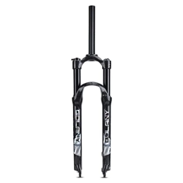 Samnuerly Repuesta Horquilla de suspensión para Bicicleta de montaña 26 / 27.5 / 29'' MTB Air Fork 100mm Travel 1-1 / 8" Disc Brake Bicycle Fork 9mm (Color : Black Manual, Size : 27.5'')