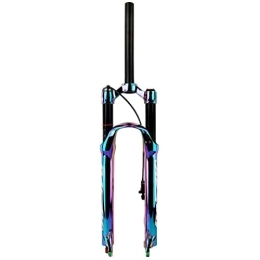 YUISLE Tenedores de bicicleta de montaña Horquilla de suspensión para bicicleta de montaña 26 27.5 29 Pulgadas de recorrido 120 mm MTB Amortiguación de horquilla de aire Ajustable 1-1 / 8" Horquilla delantera recta QR 9 mm (Color : Remote, Si