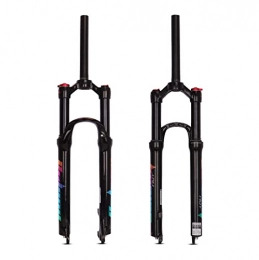 DSCWSDI Tenedores de bicicleta de montaña Horquilla de suspensión para bicicleta de montaña, horquilla de suspensión neumática MTB de 26 / 27, 5 / 29 pulgadas, recorrido de 120 mm, amortiguador 1 tubo recto de 1 / 8 - QR 9 mm ( Size : 29inch )