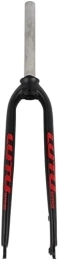 JKAVMPPT Tenedores de bicicleta de montaña Horquilla rígida MTB de freno de disco de aleación de aluminio de 26 / 27, 5 / 29 ", horquillas delanteras de bicicleta de montaña superligeras, tubo recto sin rosca de 28, 6 Mm ( Color : A , Size : 26in )