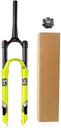 YUISLE Tenedores de bicicleta de montaña Horquillas de suspensión para bicicleta MTB, horquilla de suspensión de 26 27, 5 29 pulgadas, amortiguador de aire, freno de disco, horquilla delantera para bicicleta de montaña, accesorios de viaje de