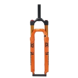 HSQMA Tenedores de bicicleta de montaña HSQMA Horquilla de suspensión de Bicicleta de montaña 26 / 27. 5 / 29 MTB Air Fork Travel 110mm 1-1 / 8 Tubo Recto Horquilla Delantera Rebote Ajustable QR 9mm HL (Color : Orange, Size : 26inch)
