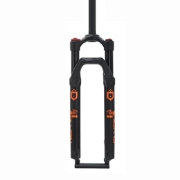 Jejy Tenedores de bicicleta de montaña Jejy Horquilla Delantera de Aire MTB, Aleación Ultraligera de Magnesio 27.5 Pulgadas Bloqueo Manual Bicicleta de Montaña Presión Horquilla de Suspensión 1-1 / 8" (Color : Black, Size : 29inch)