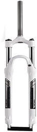 JKAVMPPT Tenedores de bicicleta de montaña JKAVMPPT Horquilla Delantera de suspensión mecánica MTB de 26 / 27, 5 / 29 ", Horquilla de Bicicleta de montaña, Tubo Recto, Horquilla Delantera de Resorte QR 9mm (Color : White1, Size : 27.5")