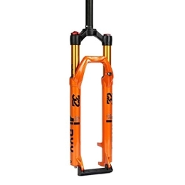 KANGXYSQ Tenedores de bicicleta de montaña KANGXYSQ Horquilla Aire para Bicicleta Montaña de 27, 5 / 29 Pulgadas, Control de Hombros Horquilla de Suspensión Versión Liberación Rápida de 9mm 1-1 / 8" (Color : Orange, Size : 29 Inch)