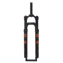 LAVSENA Tenedores de bicicleta de montaña LAVSENA 26 / 27. 5 / 29 Bicicleta de montaña suspensión neumática Horquilla Amortiguador Rebote Ajustable 1-1 / 8 Tubo Recto QR 9mm Viaje 110mm Bloqueo Manual (Color : Black, Size : 26inch)