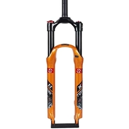 LLGHT Tenedores de bicicleta de montaña LLGHT Horquilla Delantera de Bicicleta Horquilla de suspensión de Bicicleta Horquilla de Aire para Bicicleta de montaña de 26 / 27.5 / 29 Pulgadas Viaje: 120 mm (Color : Orange, Size : 29 Inch)