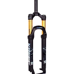 LLGHT Repuesta LLGHT Horquillas de suspensión neumática MTB para Bicicletas Horquilla Delantera de Bicicleta de 26 Pulgadas para Bicicleta de montaña Freno de Disco Control de Hombro 1-1 / 8" Viaje 120mm