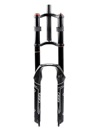 LUXXA Repuesta LUXXA Horquilla de Bicicleta de montaña de 26 27 5 29 Pulgadas Sistema de amortiguación Ajustable con Recorrido de 100 mm Eje de 9 mm, A-Black-27.5in