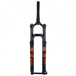 LvTu Tenedores de bicicleta de montaña LvTu MTB Bicicleta de La Aleación de Magnesio Tenedor de Suspensión 27.5 / 29 Pulgadas, Cono Amortiguador Frente Freal Fork Negro / Naranja (Color : Black Tapered Manual Lockout, Size : 27.5)