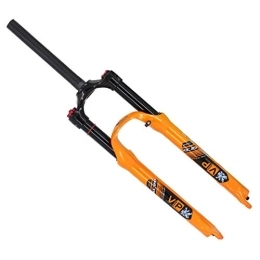 LYYCX Tenedores de bicicleta de montaña LYYCX MTB Bicicleta Montaña Aire Horquilla de Suspensión 26 / 27.5 Pulgadas Bike Aleación Amortiguador - Naranja / Blanco (Color : Orange, Size : 26 Inch)