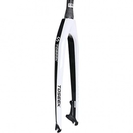 CWYP-MS Tenedores de bicicleta de montaña MTB Frontal Fork, 26 27.5 Cono de 27.5 29 pulgadas Tubo de cono 1-1 / 2 "39.8mm Ultra Light Fibra de carbono completo Fibra de carbono Tenedor duro Disco de alta resistencia Tenedas de suspensión de f