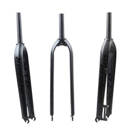 MZP Tenedores de bicicleta de montaña MZP Horquilla suspensión para Bicicleta 26" Aleación Aluminio 27.5" MTB Horquillas Delanteras Bicicleta 29" para Bicicletas montaña QR 9mm 730g (Color : Black, Size : 26in)