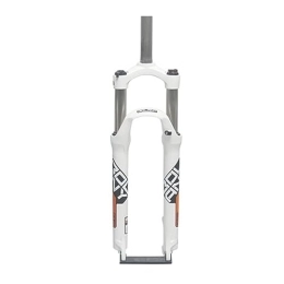 NESLIN Tenedores de bicicleta de montaña NESLIN Horquilla para Bicicleta De Montaña, con Sistema De Amortiguación Ajustable, Adecuada para Bicicleta De Montaña / XC / ATV, 26-White Orange