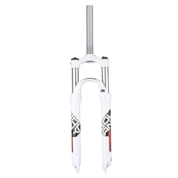 NESLIN Tenedores de bicicleta de montaña NESLIN Horquilla para Bicicleta De Montaña, con Sistema De Amortiguación Ajustable, Adecuada para Bicicleta De Montaña / XC / ATV, 26IN-Blanc Rouge