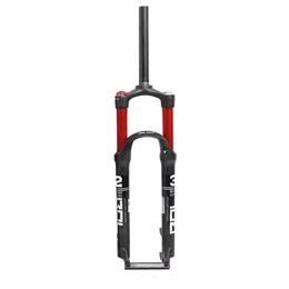 NESLIN Tenedores de bicicleta de montaña NESLIN Horquilla para Bicicleta De Montaña, con Sistema De Amortiguación Ajustable, Adecuada para Bicicleta De Montaña / XC / ATV, 27.5-Red Straight Manual Lockout