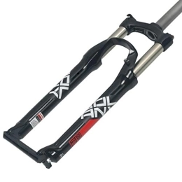 NESLIN Tenedores de bicicleta de montaña NESLIN Horquilla para Bicicleta De Montaña, con Sistema De Amortiguación Ajustable, Adecuada para Bicicleta De Montaña / XC / ATV, Black Red-29er