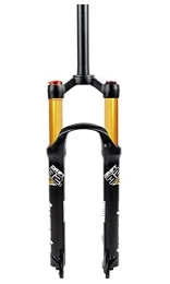 NESLIN Tenedores de bicicleta de montaña NESLIN Horquilla para Bicicleta De Montaña, con Sistema De Amortiguación Ajustable, Adecuada para Bicicleta De Montaña / XC / ATV, Gold-A-29in