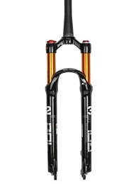 QHY Tenedores de bicicleta de montaña QHY 26 27.5 29 Pulgadas Horquilla Suspensión Bicicleta Montaña Freno Disco Recorrido 100mm Horquilla Amortiguador Presión Aire 1700g (Color : 1-1 / 2 HL, Size : 29inch)