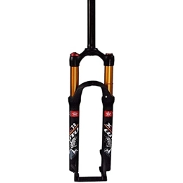QHYXT Tenedores de bicicleta de montaña QHYXT Horquilla de suspensión MTB 26 / 27.5 Pulgadas Amortiguador de Bloqueo de Hombro Bicicleta de montaña 1-1 / 8"Horquilla de Aire de suspensión 120mm