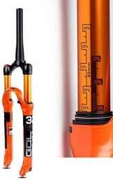 QMH Tenedores de bicicleta de montaña QMH MTB Horquilla Suspensión Neumática para Bicicleta 26 / 27.5 / 29 In Recto 28, 6mm Cono 39.8mm Recorrido 120mm Freno Disco RL / HL QR 9mm 1650g, C, 27.5in