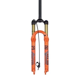 Samnuerly Repuesta Samnuerly Horquilla de suspensión para Bicicleta de montaña 26 / 27, 5 / 29 MTB Air Fork 3.937 in Recorrido 1.110 in Freno de Disco Recto Horquilla 0.354 in Bloqueo Remoto (Color: Naranja, tamaño: 26'')
