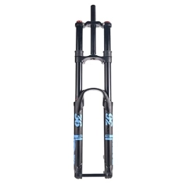 SHENYI Tenedores de bicicleta de montaña SHENYI MTB DH Bike Air Fork 27.5 29er Mountain Bike Doble Corona Suspensión Plug 110x2 0 / 110X15mmThru Axle Am ​​Amortiguador de Rebote (Color : 29 Black 110x15mm)