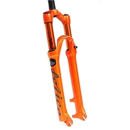 TYXTYX Tenedores de bicicleta de montaña TYXTYX 26"27, 5" Horquilla de suspensión para Bicicleta de montaña Aleación de magnesio Bloqueo Manual Horquillas de Aire Recorrido 120 mm - Naranja