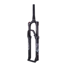 TYXTYX Tenedores de bicicleta de montaña TYXTYX Horquilla de suspensión de Bicicleta MTB de aleación de magnesio de 26"27, 5 Pulgadas, Recorrido de Alta Resistencia de 1-1 / 8": Horquillas neumáticas de 120 mm - Negro