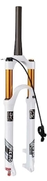 TYXTYX Tenedores de bicicleta de montaña TYXTYX Horquilla de suspensión MTB 26 27.5 29 Pulgadas 1-1 / 8 "Horquilla Delantera de Bicicleta de montaña 140 mm Amortiguador de Aire de Viaje Accesorios para Bicicletas Blanco (Color: Tapered Re