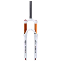 TYXTYX Tenedores de bicicleta de montaña TYXTYX Horquilla Delantera para Bicicleta de montaña 26 27, 5 Pulgadas Suspensión de 1-1 / 8", Ajuste de amortiguación Horquilla neumática MTB Aleación de 9 mm (QR) Recorrido: 120 mm