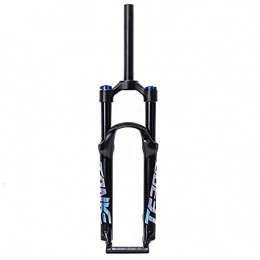 Uioy Tenedores de bicicleta de montaña Uioy Horquilla de suspensión MTB, Amortiguador de Choque de Bicicleta de Horquilla de Aire de Bicicleta de montaña de aleación de Aluminio de 27, 5 / 29 Pulgadas, Recorrido de 110 mm