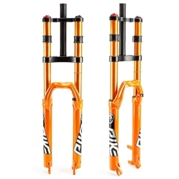 VPPV Tenedores de bicicleta de montaña VPPV Horquilla MTB 27, 5 Pulgadas 29er 150mm Aleación Magnesio Descenso Doble Hombro Horquilla Aire para Bicicleta 28, 6 mm para DH Bicicleta de Montaña (Color : Orange, Size : 27.5 Inch)