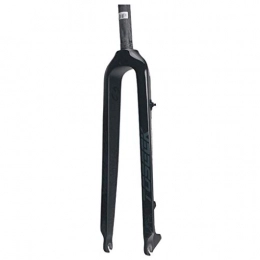 Waui Tenedores de bicicleta de montaña Waui Horquilla de suspensin for Bicicleta, Fibra de Carbono rgida de 3K MTB Bicicleta Freno de Disco Horquilla Delantera 1-1 / 8 '(28.6 mm) 29 Pulgadas Negro (Color : A, Size : 26inch)